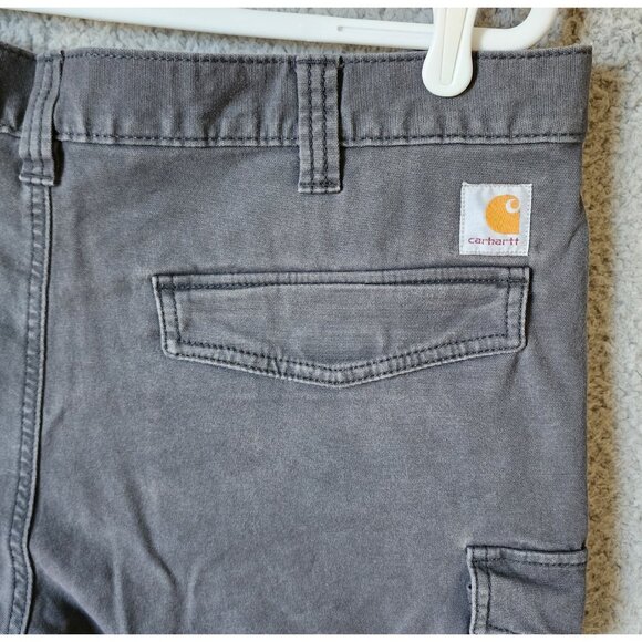 Carhartt Relaxed Fit Gray Casual Grunge Workwear Cargo Shorts Size 38 103542 - Picture 16 of 16